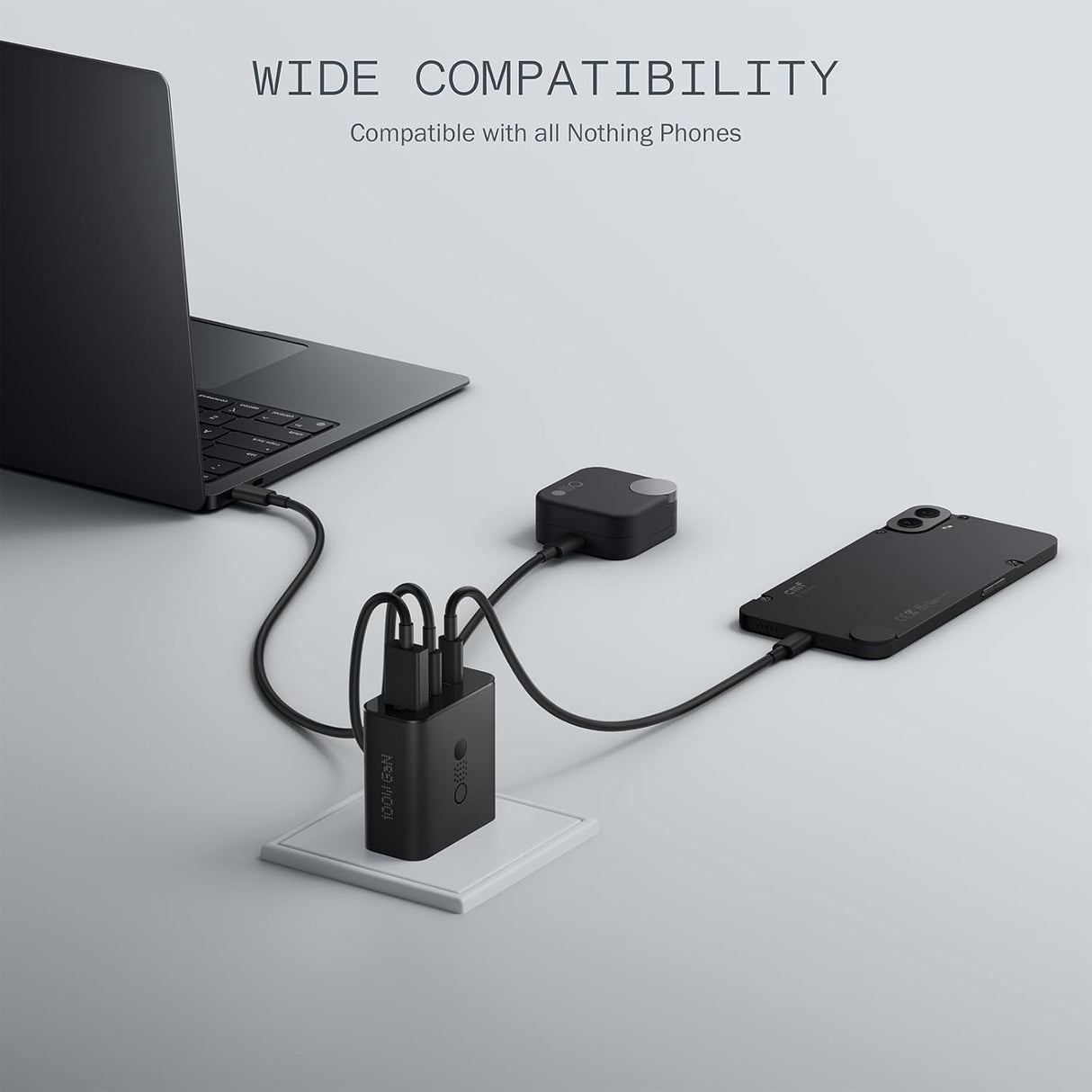 CMF Power GaN, 3 ports fast charger  - UK Plug - Switch Electronics