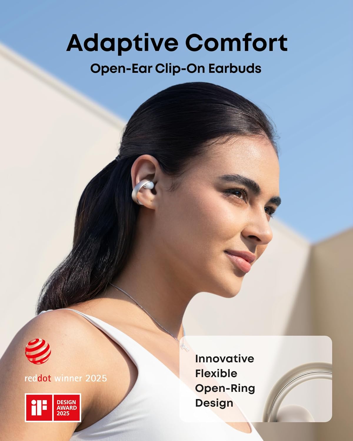 Anker Soundcore AeroClip True‑Wireless Open‑Ear Clip‑On Earbuds