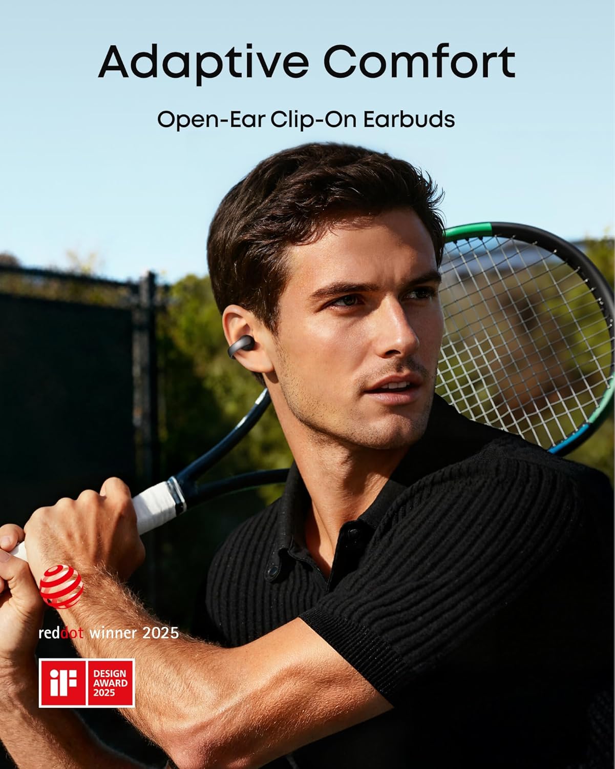 Anker Soundcore AeroClip True‑Wireless Open‑Ear Clip‑On Earbuds