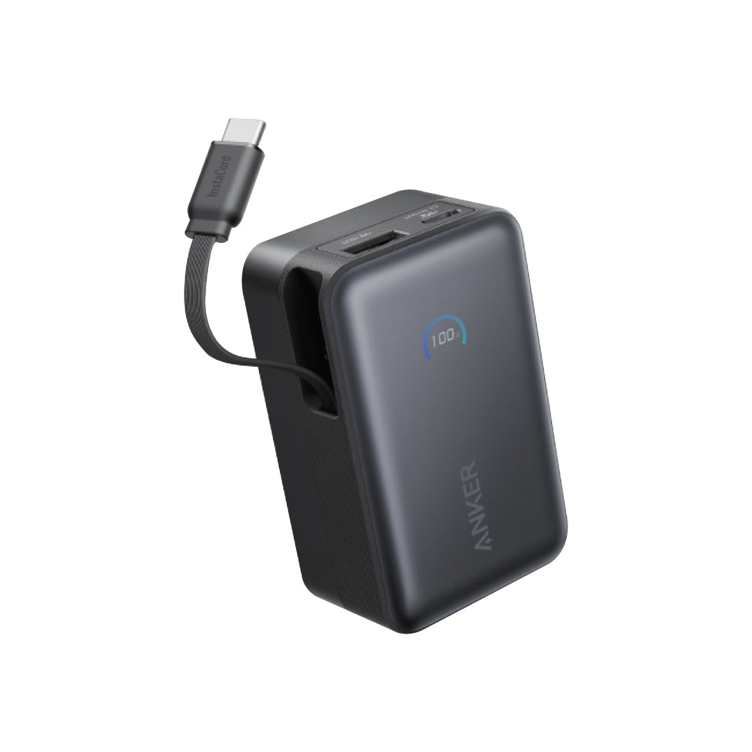 Anker Nano Power Bank (10K 45W Built-In Retractable USB-C Cable)