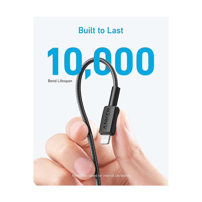 Anker 322 USB-C to Lightning Cable (3ft Braided)