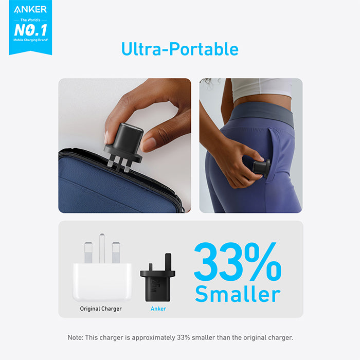 Anker Charger (25W Compact) with USB-C cable