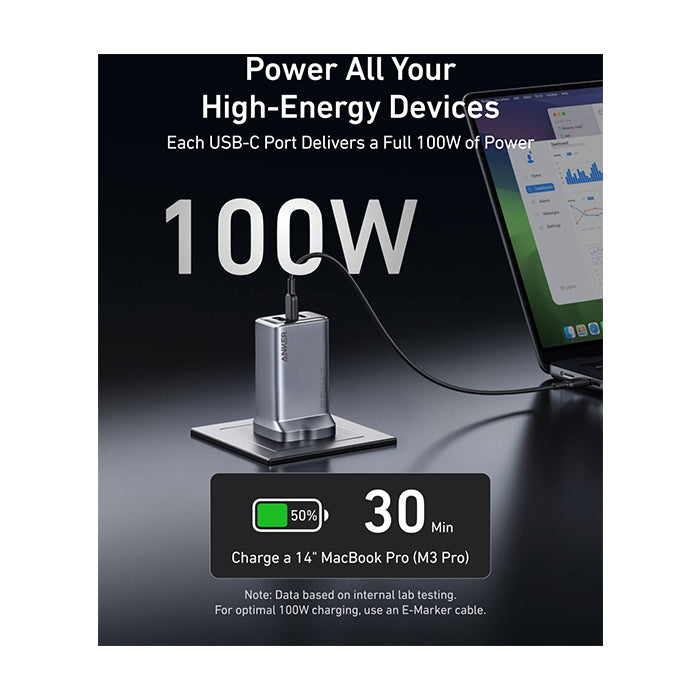 Anker Prime Charger (100W 3 Ports GaNPrime)
