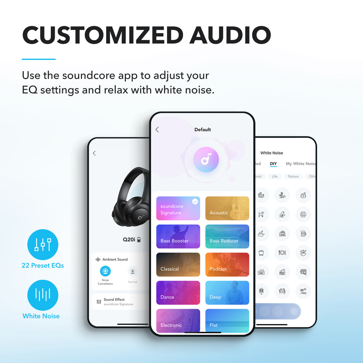 Anker Soundcore Q20i Wireless Over-Ear Headphones - A3004H12 - Switch Electronics