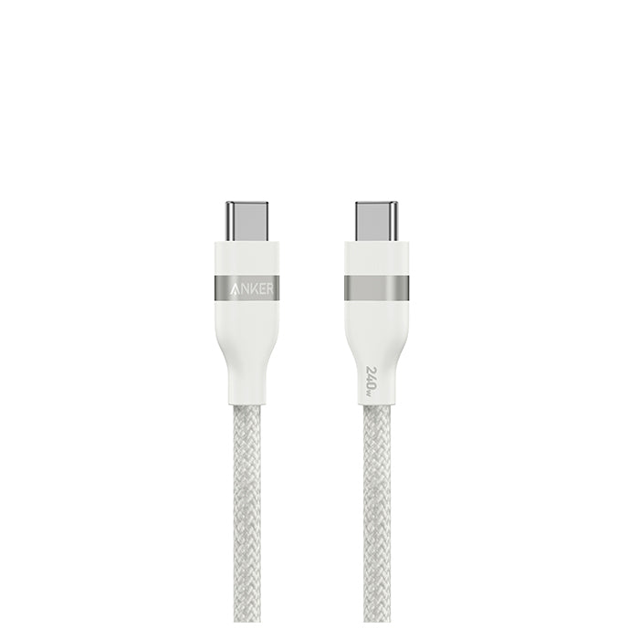 Anker USB-C to USB-C Cable (3 ft / 6 ft, 240W, Upcycled-Braided)