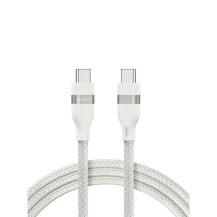 Anker USB-C to USB-C Cable (3 ft / 6 ft, 240W, Upcycled-Braided)