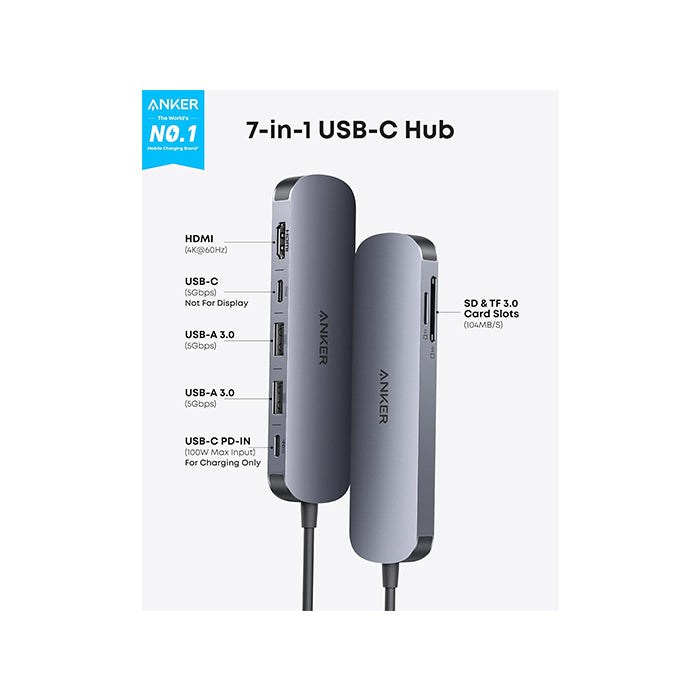 Anker Nano USB-C Hub (7-in-1 4K HDMI)