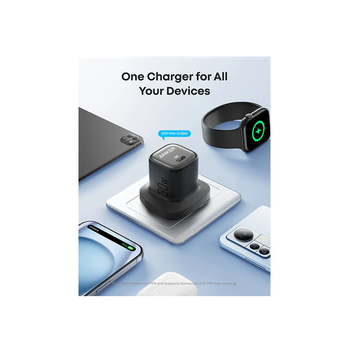 Anker Zolo 30W Compact USB C GaN Charger
