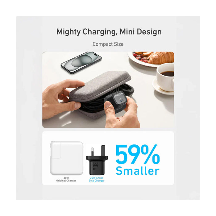 Anker Zolo Charger (30W PD 30 with 10m C to C Cable)