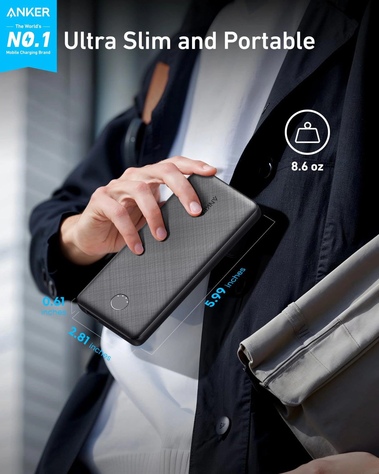 Anker Power Bank PowerCore Slim 10K