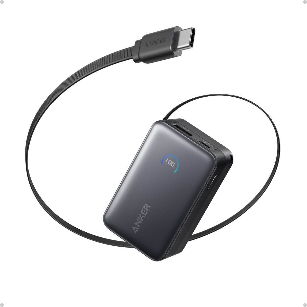 Anker Nano Power Bank (10K 45W Built-In Retractable USB-C Cable)