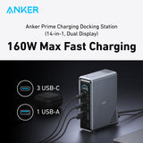 Anker Prime Charging Docking Station (14-in-1, Dual Display, 160W)