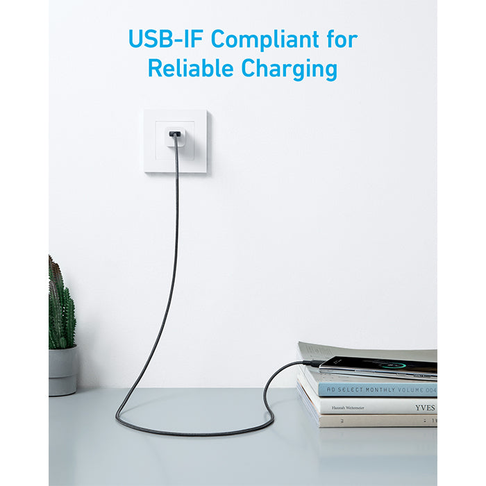 Anker 322  USB-A to USB-C 60W Braided Cable