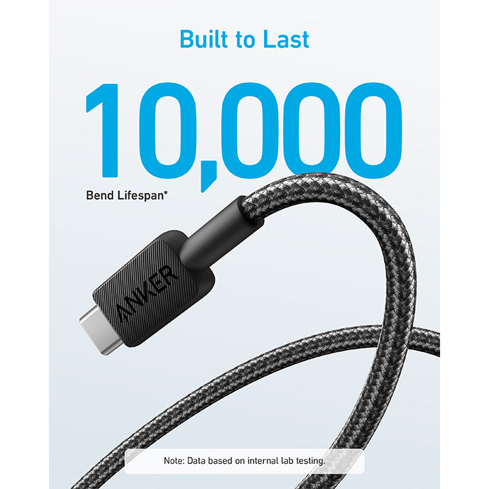 Anker 322  USB-A to USB-C 60W Braided Cable