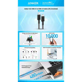 Anker 322  USB-A to USB-C 60W Braided Cable