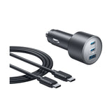 Anker Car Charger (167.5W 3 Ports) with cable bundle