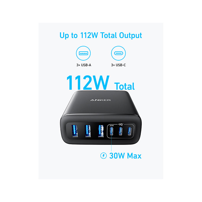 Anker Charger (112W 6 Ports GaN)