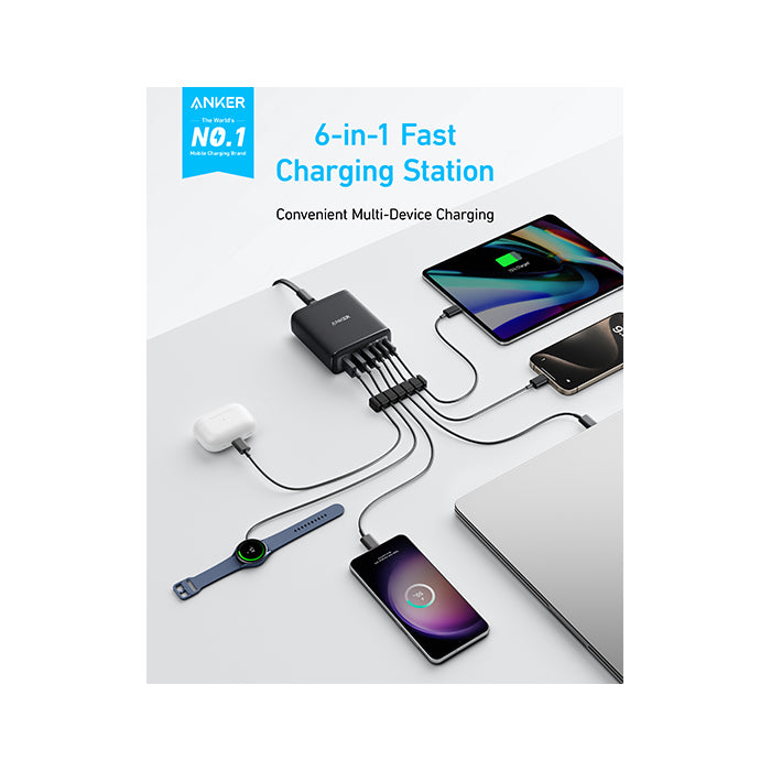 Anker Charger (112W 6 Ports GaN)
