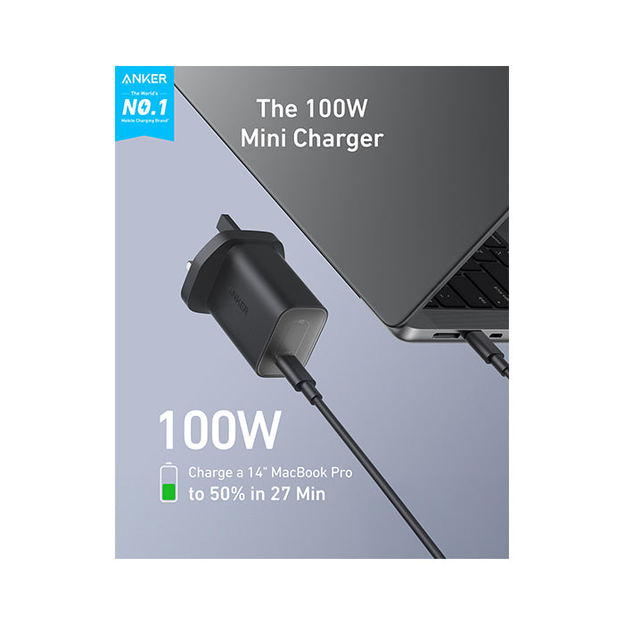 Anker Nano Charger 100W with 6ft 5A c-c cable