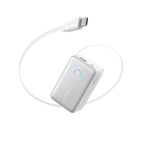 Anker Nano Power Bank (10K 45W Built-In Retractable USB-C Cable)