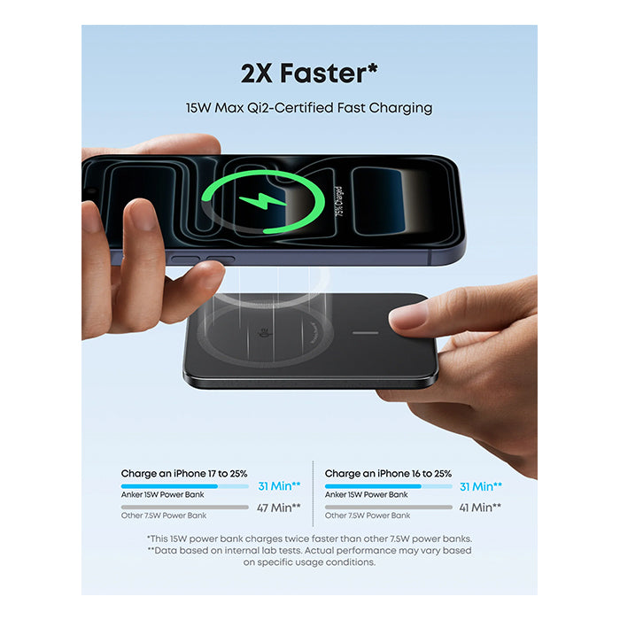 Anker Nano Power Bank (5K, MagGo, Slim)