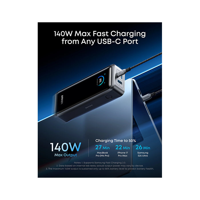スマホアクセサリー Anker Prime Power Bank 300W Anker Prime Power Bank, 26,250mAh 3-Port Portable - Switch Electronics