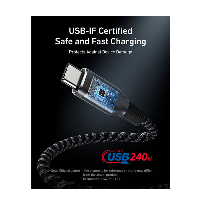 Anker Prime USB-C to USB-C Cable 240W, Upcycled-Braided
