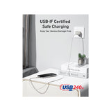 Anker USB-C to USB-C Cable (3 ft / 6 ft, 240W, Upcycled-Braided)
