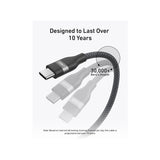 Anker USB-C to USB-C Cable (3 ft / 6 ft, 240W, Upcycled-Braided)