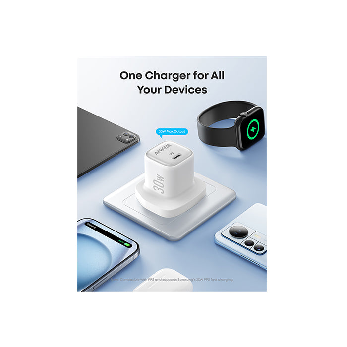 Anker Zolo 30W Compact USB C GaN Charger