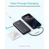 Anker Zolo Power Bank 10K, 22.5W, Built-In USB-C Cable