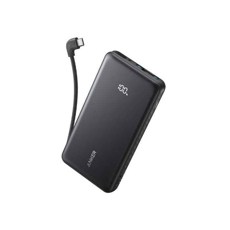 Anker Zolo Power Bank 10K, 22.5W, Built-In USB-C Cable