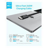Anker Zolo USB C to USB C 240W Braided Fast Charging Cable