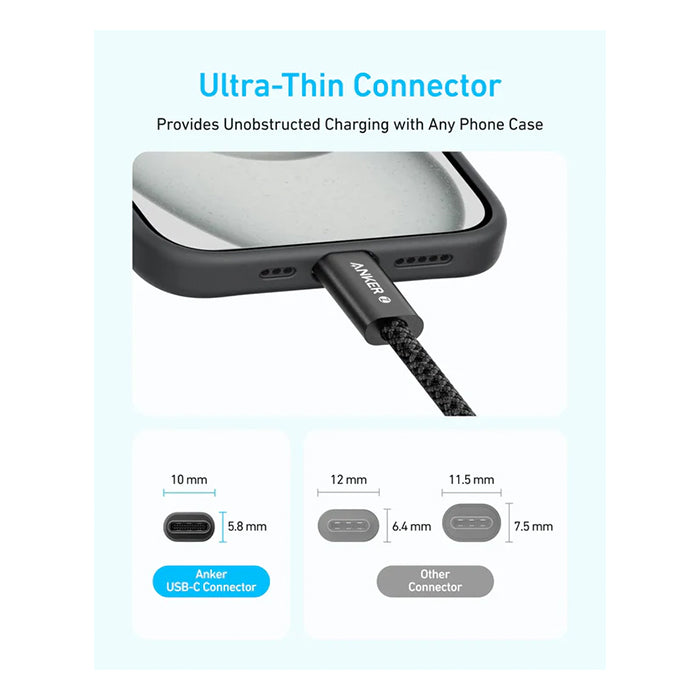 Anker Zolo USB C to USB C 240W Braided Fast Charging Cable