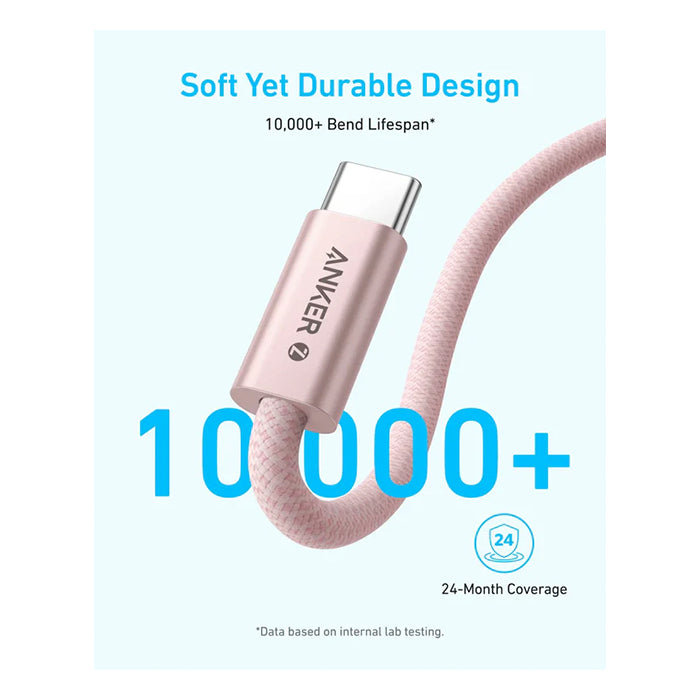 Anker Zolo USB C to USB C 240W Braided Fast Charging Cable