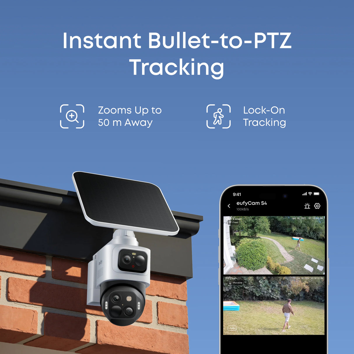 eufy Cam S4 Outdoor Solar Camera Solo
