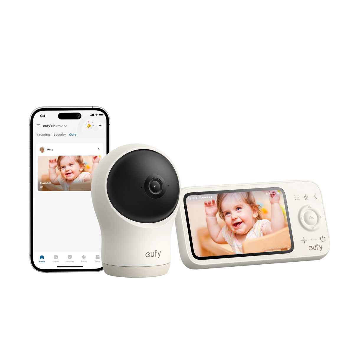 eufy C10 Smart Video Baby Monitor Kit with 2K Camera